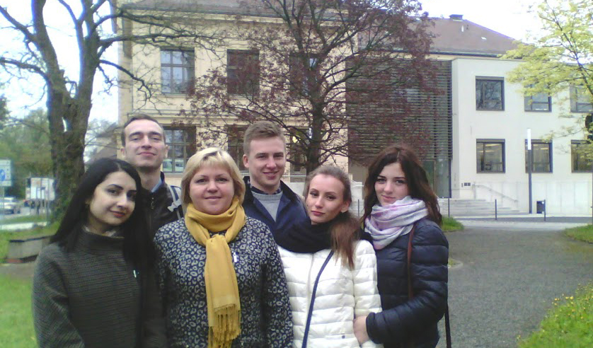 TeilnehmerInnen der gemeinsamen interkulturellen Studienwoche bei einem Campusrundgang in Zittau, Foto: HSZG - Frank Schneider