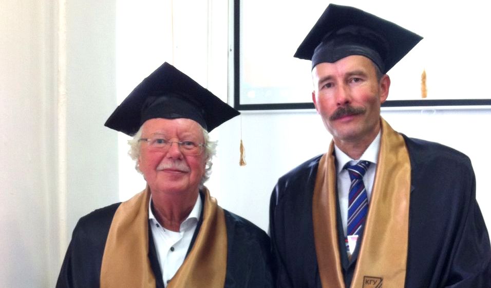 Die neuen Ehren-Professoren der KGU, Klaus Werner (links) und Frank Schneider (rechts).