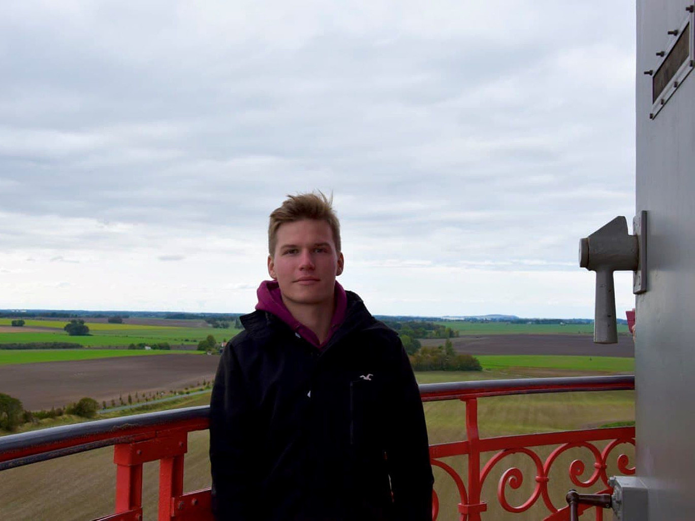 Paul auf einem Aussichtsturm