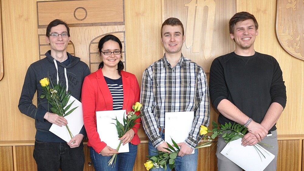 Vier Auszubildende der Hochschule beendeten kürzlich erfolgreich ihre Lehrzeit