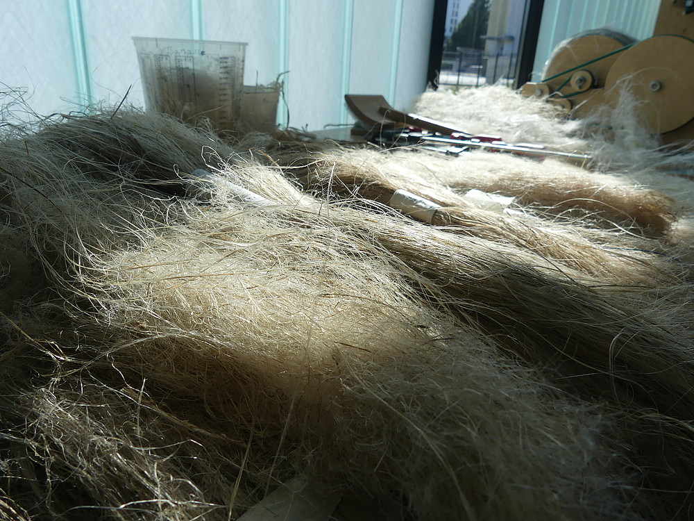 Fasern und Forschungsutensilien