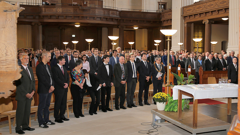 Die feierliche Immatrikulation in der Kirche St. Johannis in Zittau