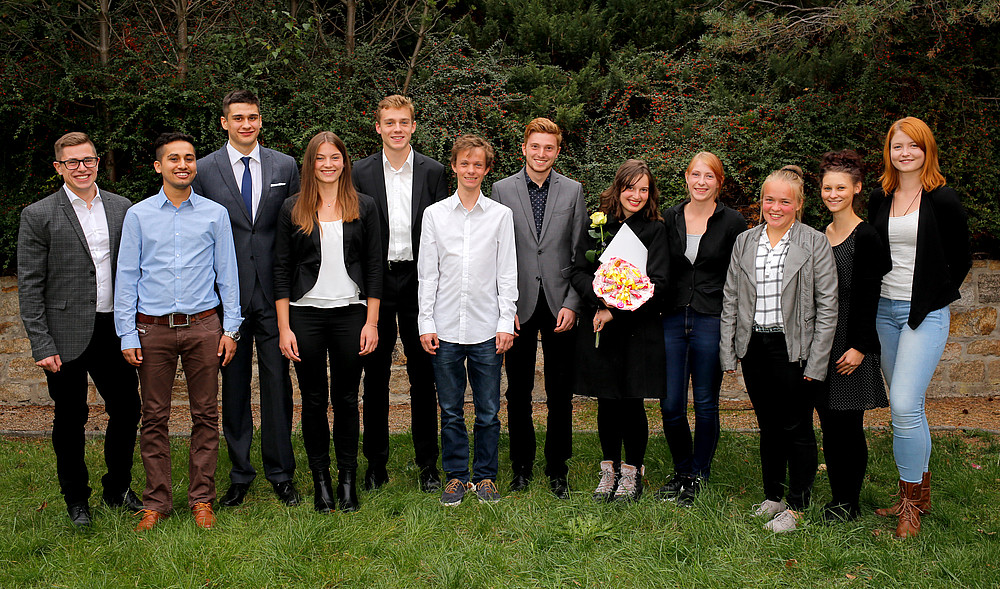 Ein besonderer Höhepunkt war die Überreichung der Urkunden an die Deutschlandstipendiaten und ihre Förderer.