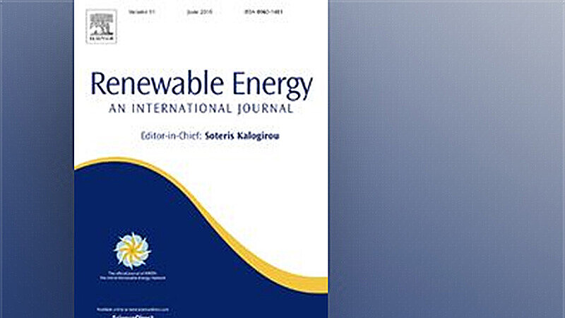 Veröffentlichung der Nachwuchsforschergruppe Erneuerbare Energien und Energieeffizienz in "Renewable Energy"