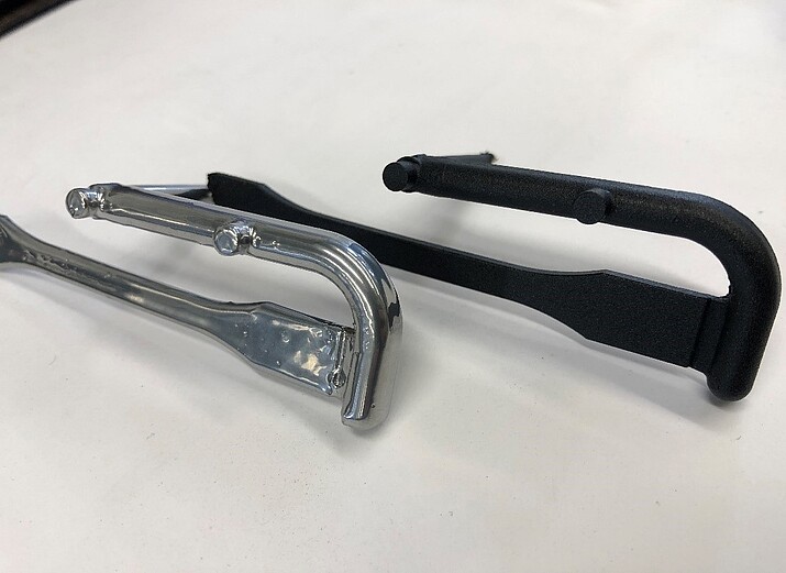 Bild zeigt pulverlackierte Bauteile aus NFK