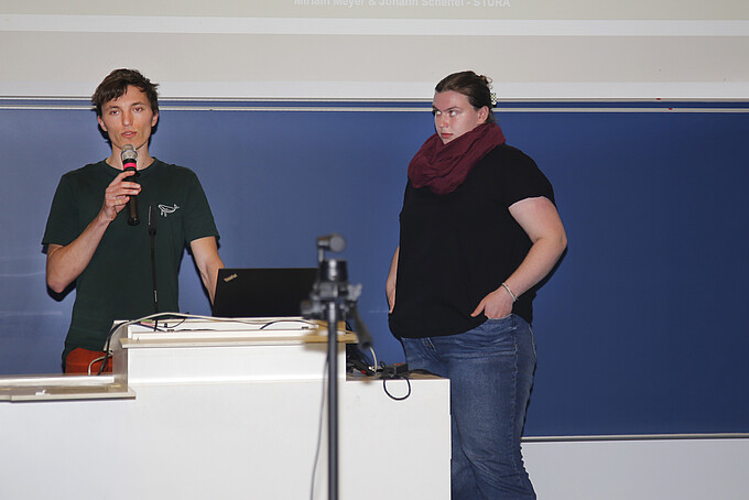 Die Studierenden stellten ihren Campus der Zukunft vor.