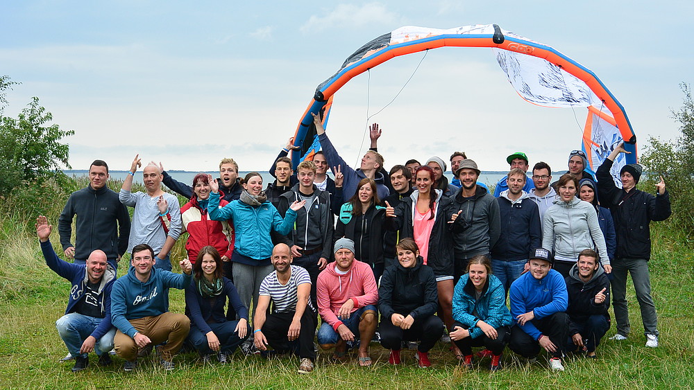 Studierende der HSZG im Kitecamp 2017