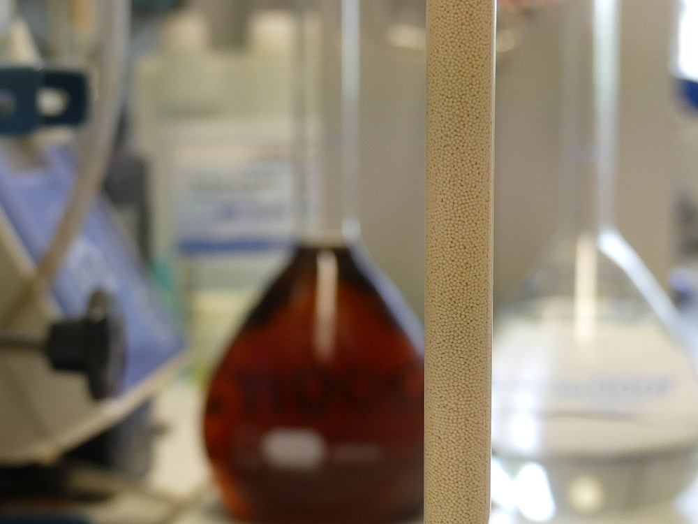 Trennmaterial in Chemielabor 