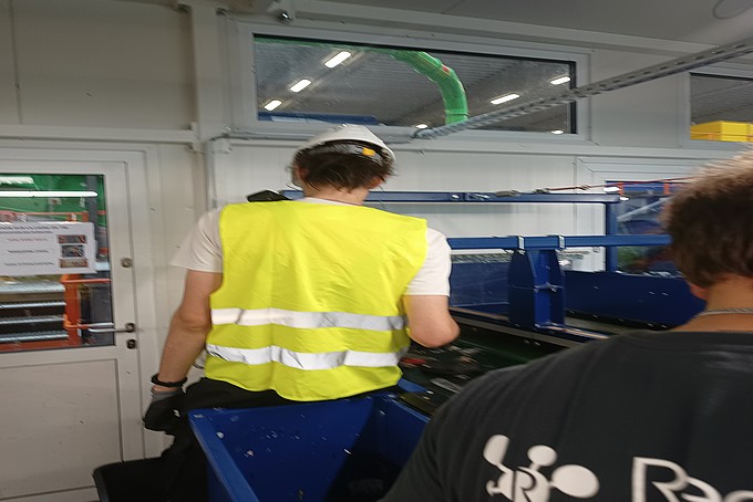 Entnahme am Produktband