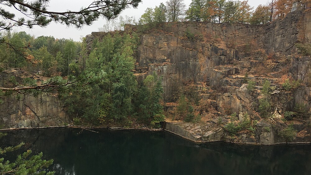 Bild von einem Steinbruch