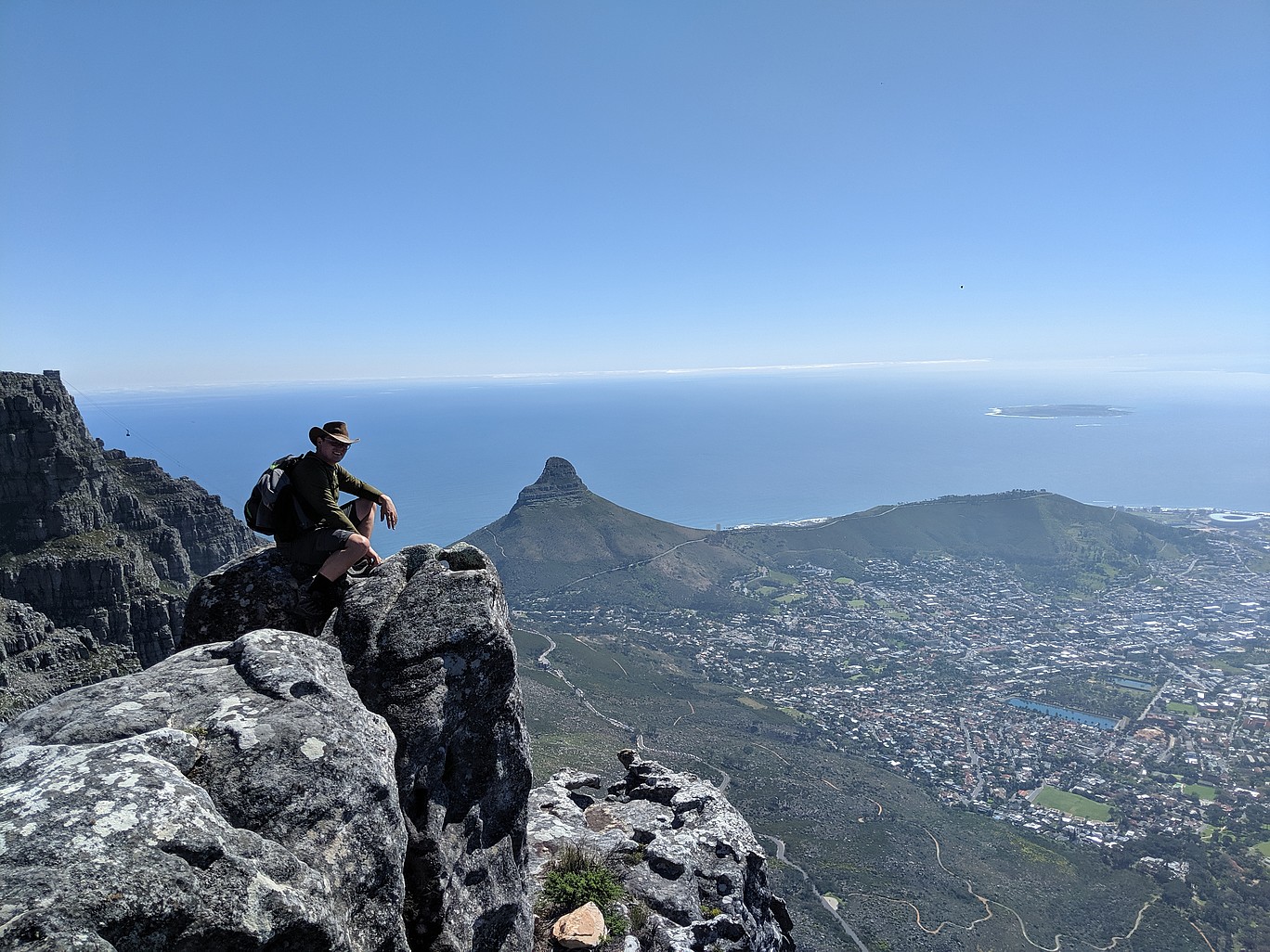 Berge mit Blick auf das Meer