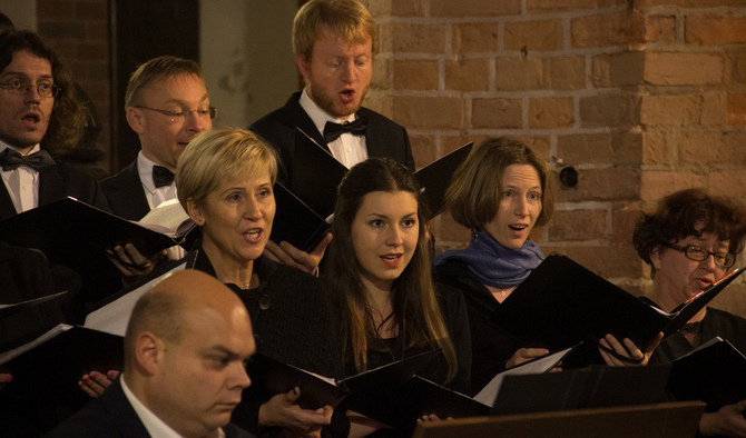 Die kurze Konzertreise führte in die Masuren, wo der Chor mit "Missa Stella Maris" begeisterte