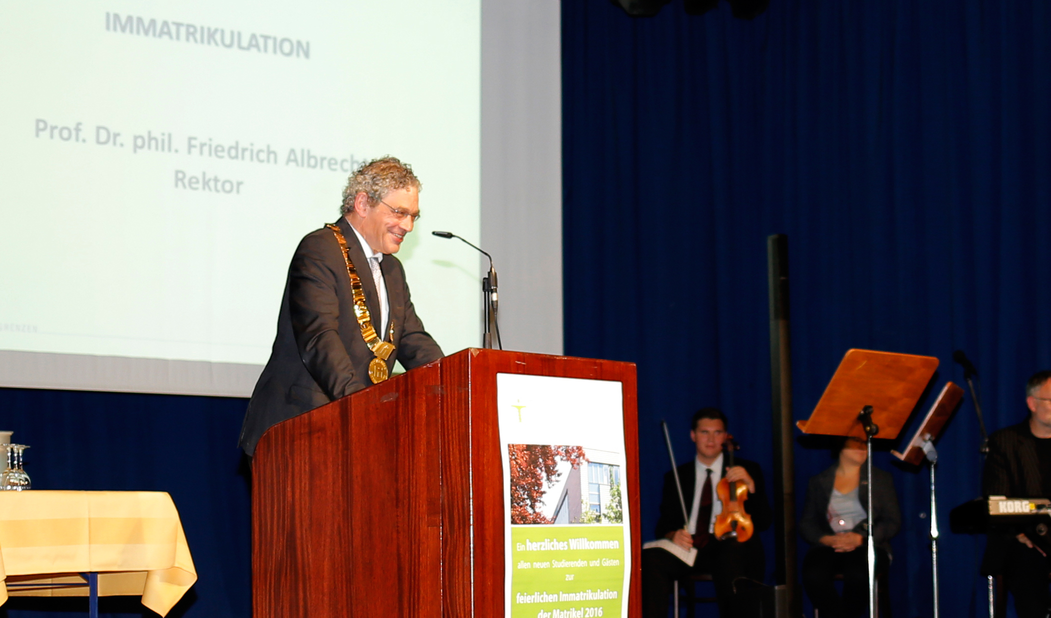 Am 28. September 2016 wurden die neuen Studierenden an der Hochschule Zittau/Görlitz feierlich begrüßt