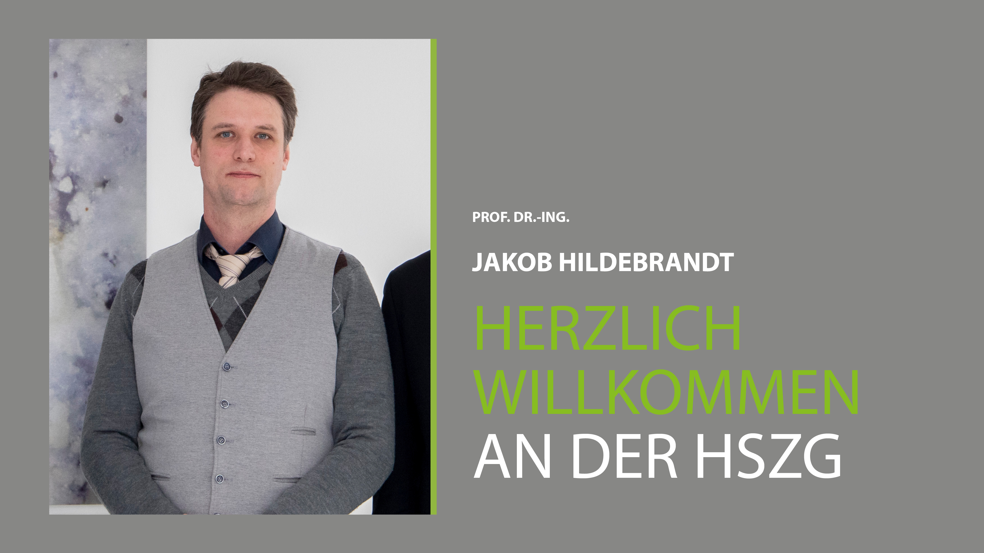 Porträt von Prof. Dr.-Ing. Jakob Hildebrandt vor neutralem Hintergrund. 