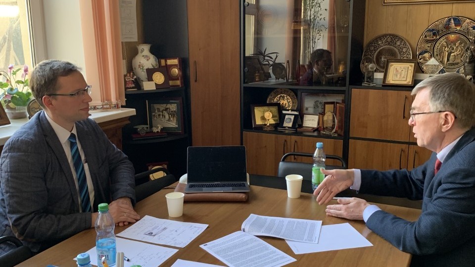 Prof. Igor Zhelbakow und Prof. Stefan Kornhuber